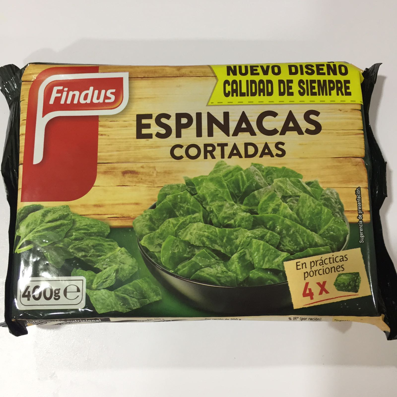 ESPINACA CORTADA FINDUS 18X440GR