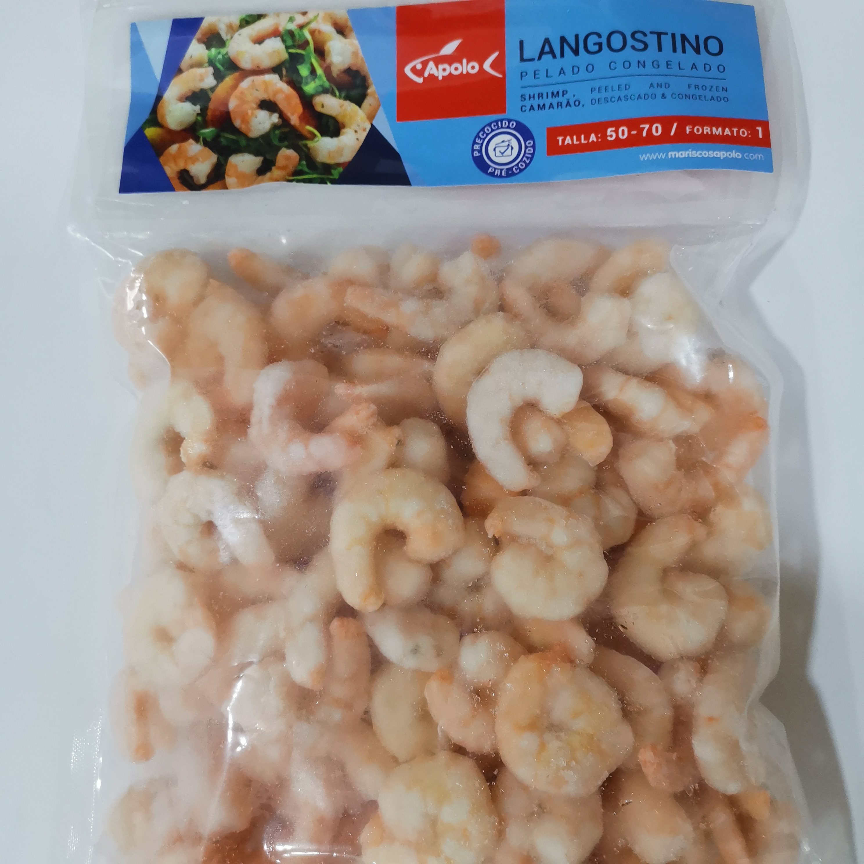 LANGOSTINO PELADO 50/70 APOLO 10X1KG