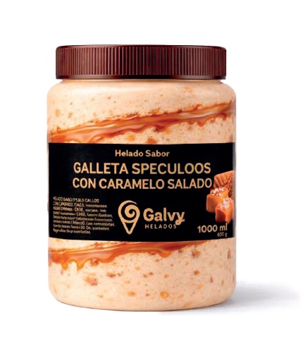 TARRO GALLETA SPECULO CARAMELO GALVY 6X1LT.